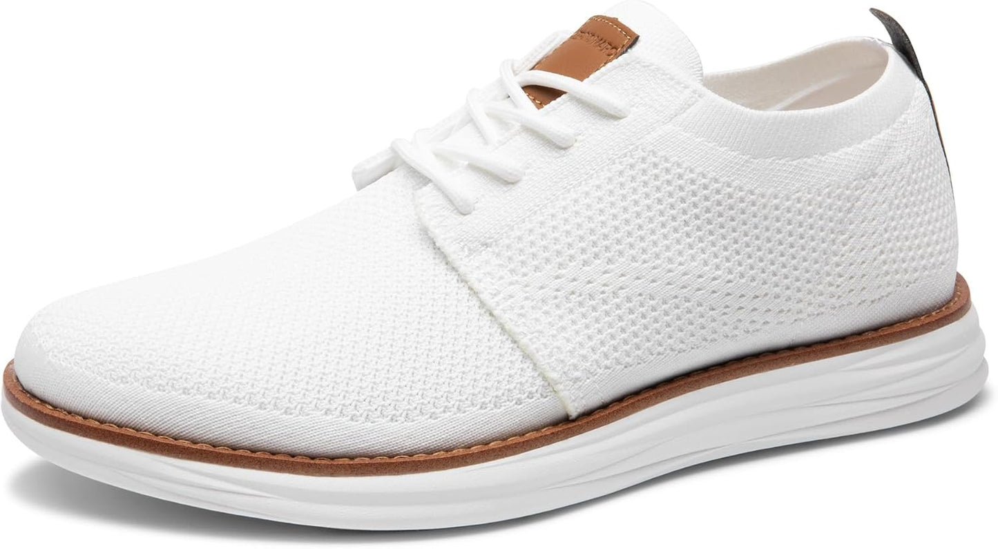 Bruno Marc Men's KnitFlex Breeze Mesh Sneakers Oxford Lace-up Lightweight Casual Walking Shoes